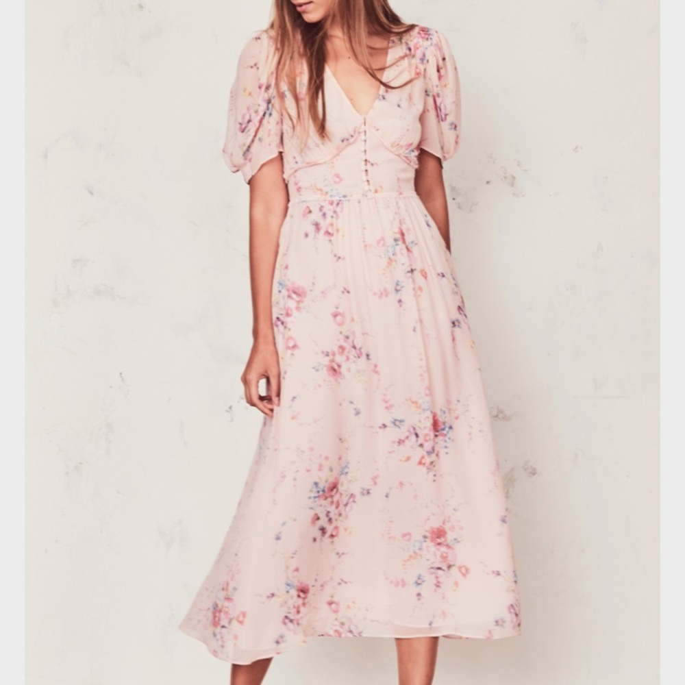 NWT loveshackfancy duchess dress in XS